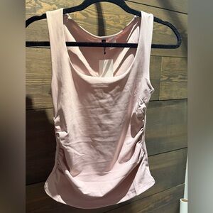H&M Light Pink Ruched Tank Top